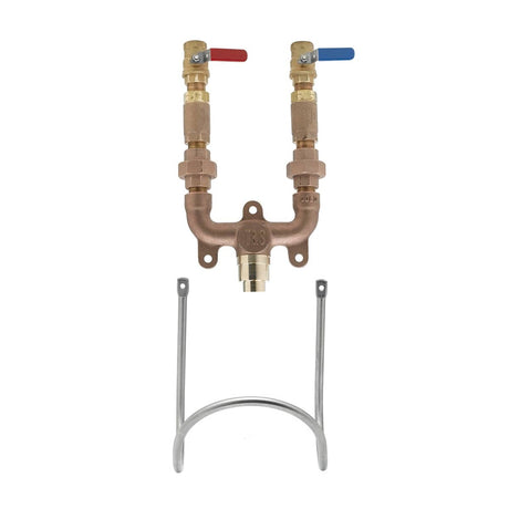T&amp;S BRASS PARTS T&amp;S Brass MV-0771-12N-BV 3/4 Mixing Valve W/ Ball Valves - SKU TSMV-0771-12N-BV