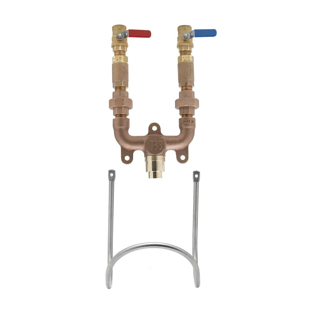 T&S BRASS PARTS T&S Brass MV-0771-12N-BV 3/4 Mixing Valve W/ Ball Valves - SKU TSMV-0771-12N-BV