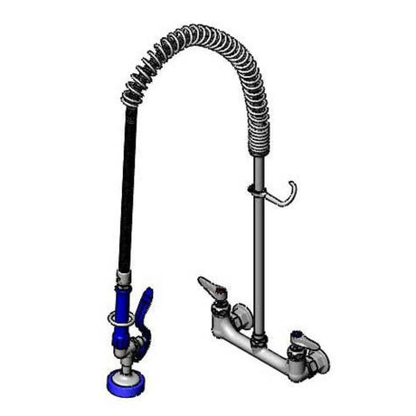 T&amp;S BRASS PARTS T&amp;S Brass PB-8WOSN00KZKZC Pet Grooming Unit Spring Action 8 Wall Mount E - SKU TSPB-8WOSN00KZKZC
