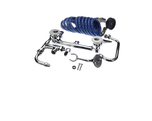 T&S BRASS PARTS T&S Brass PG-8WSAN-06 Pet Grooming Faucet Wall 8 Centers Alu - SKU TSPG-8WSAN-06