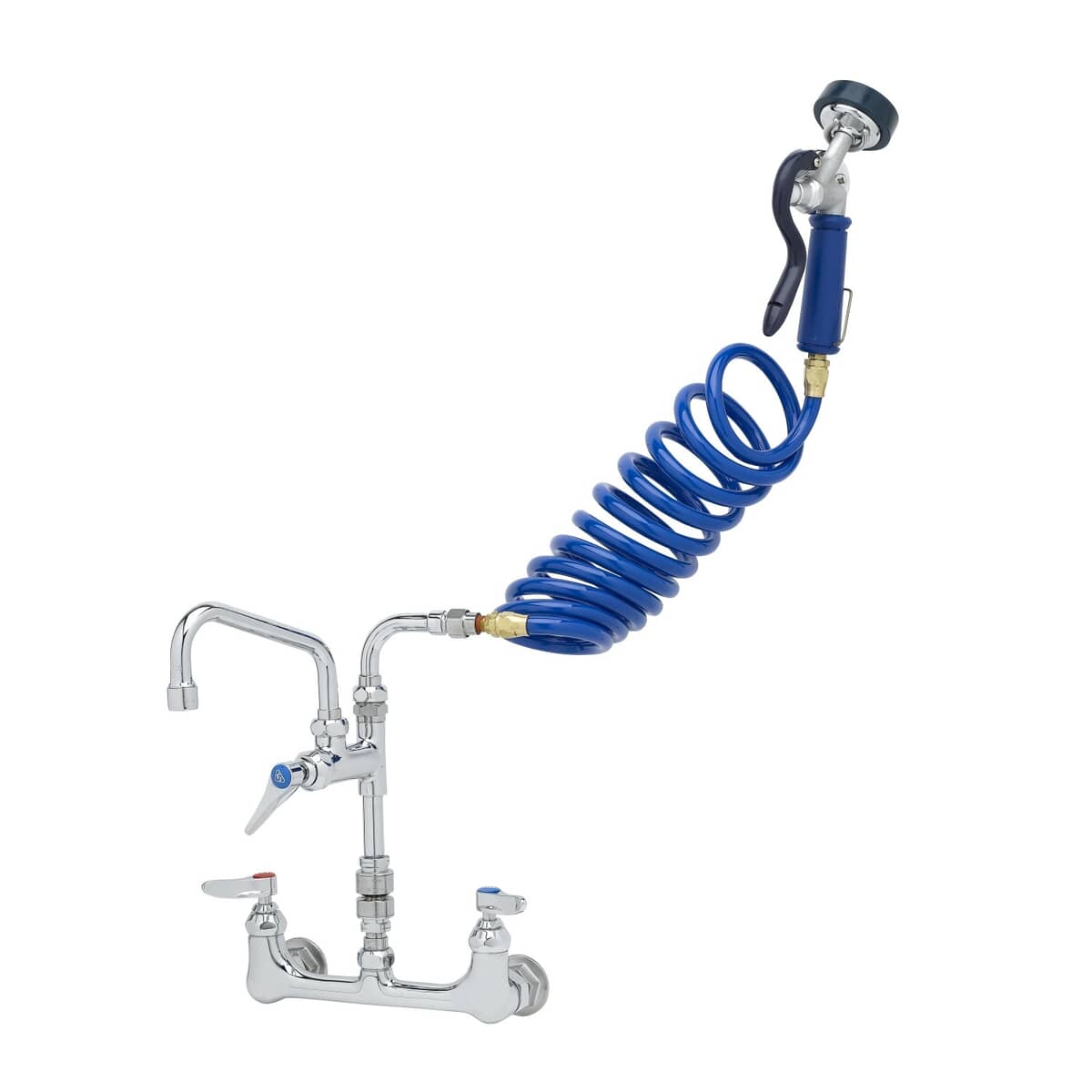 T&amp;S BRASS PARTS T&amp;S Brass PG-8WSAV-06 Pet Grooming Faucet Wall 8 C/C Alum. Valve Coi - SKU TSPG-8WSAV-06