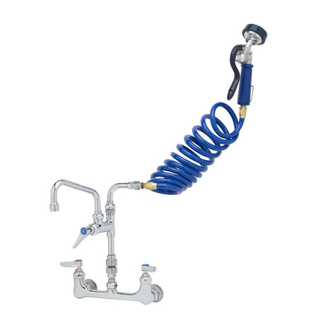 T&amp;S BRASS PARTS T&amp;S Brass PG-8WSAV-06 Pet Grooming Faucet Wall 8 C/C Alum. Valve Coi - SKU TSPG-8WSAV-06