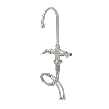 T&amp;S BRASS PARTS T&amp;S Brass S-0300 Single Hole SS Deck Mount Mixing Faucet - SKU TSS-0300