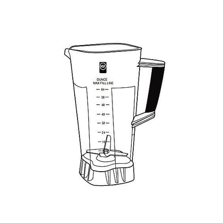 WARING PARTS Waring 026423-E Jar - 64oz Tbb - Eastman - SKU WAR026423-E