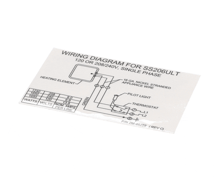 WELLS PARTS Wells 2M-46228 Dia Wir SS206ULT 120 208/ - SKU WEL2M-46228