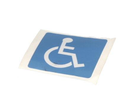 WUNDER-BAR PARTS Wunder-Bar LHC-1 Label - Handicap Logo - SKU WUBRLHC-1