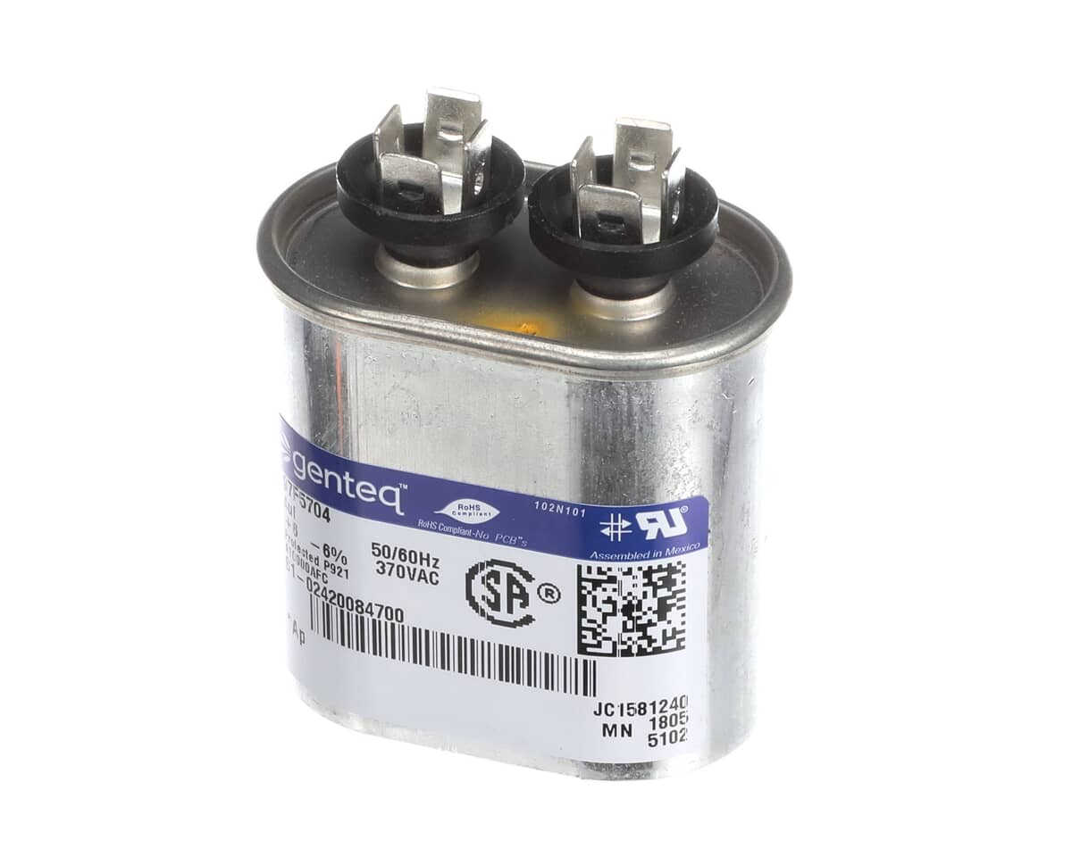 YORK PARTS York S1-02420084700 Capacitor Run Single 4MFD 370V Flat - SKU YORKS1-02420084700