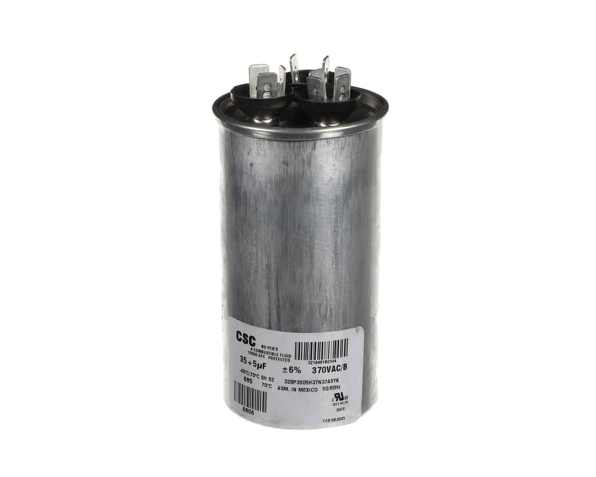 YORK PARTS York S1-02423998700 Dual Run Capacitor 35/5MFD 370V Round - SKU YORKS1-02423998700
