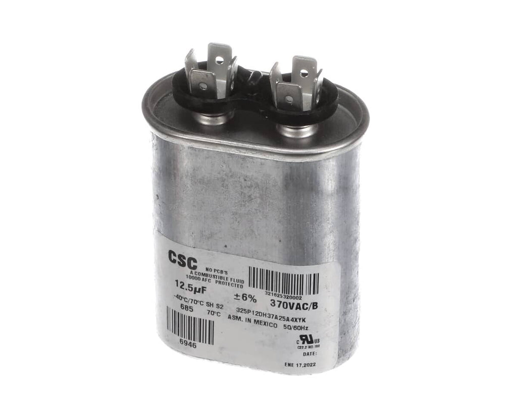 YORK PARTS York S1-02425899000 Capacitor Run Single 12.5MFD 370V Flat - SKU YORKS1-02425899000