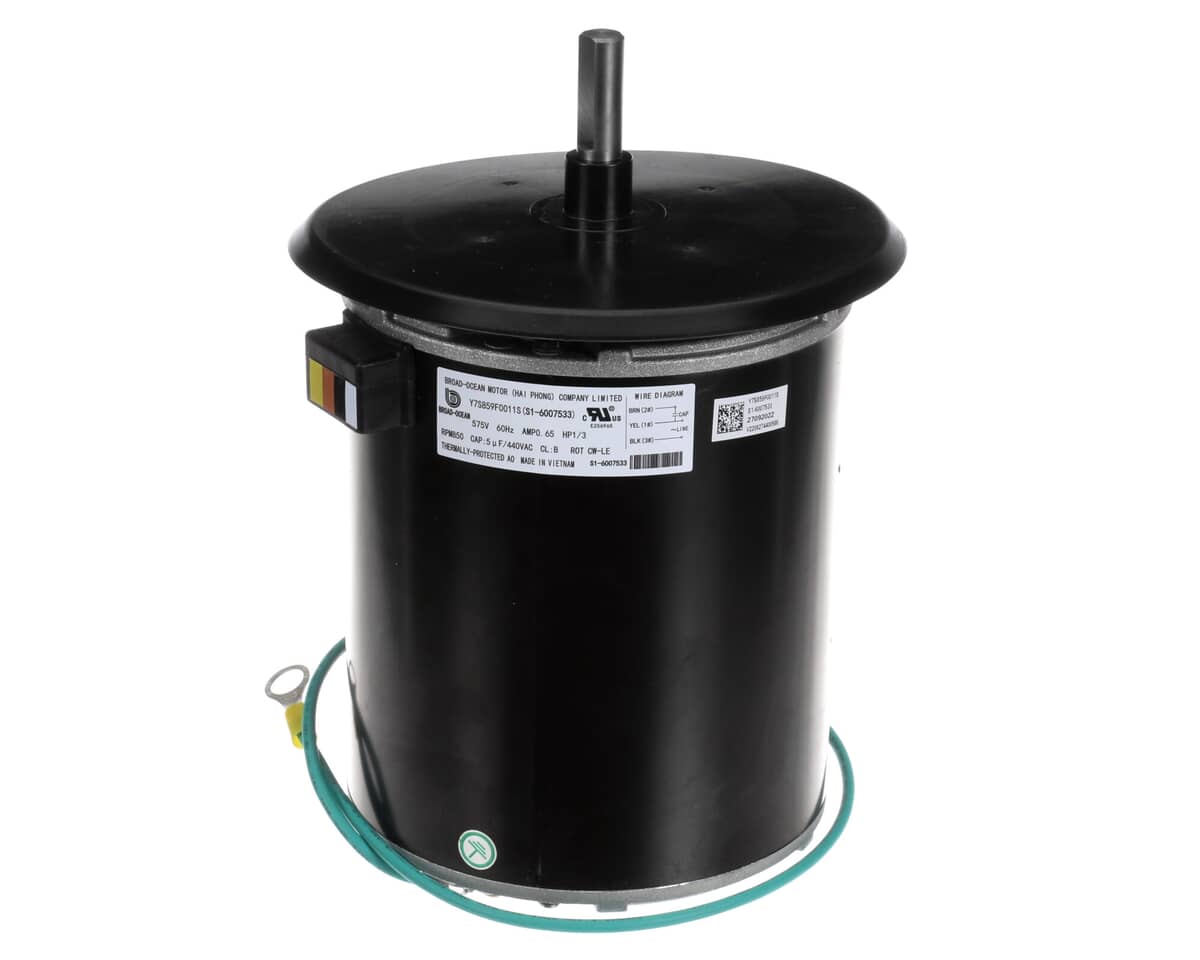 YORK PARTS York S1-6007533 Mtr Cond 1/3 850 CCW 575-1-60 W/Rnshld - SKU YORKS1-6007533