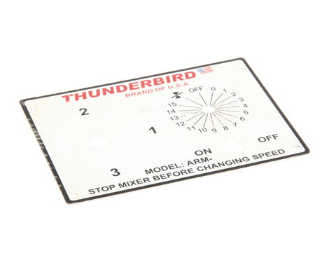 THUNDERBIRD PARTS Thunderbird ARM-30/40-205 Switch Plate - SKU THNARM-30/40-205