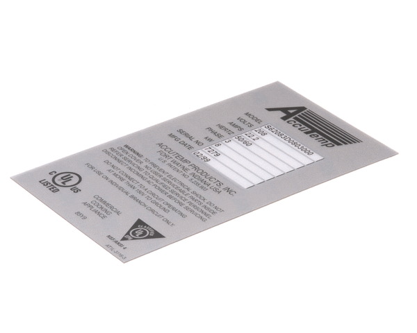 ACCUTEMP PARTS AT1L-3116-3 - SKU ACCAT1L-3116-3