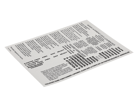 ANTUNES PARTS Antunes 1010468 Mcd Ut/Ct Frc Label - SKU AJA1010468
