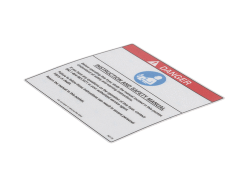 BKI PARTS BKI N0176 Decal Instr Safety Manual - SKU BKIN0176