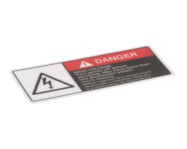 BKI PARTS BKI N0202 Decal Danger High Voltage - SKU BKIN0202