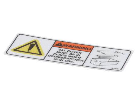 BKI N0395 DECAL  VAT COVER SAFETY WARN