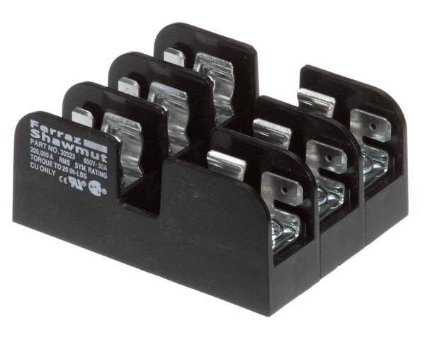 BAKERS PRIDE P1166A FUSE BLOCK; 3 POLE;30A;600V