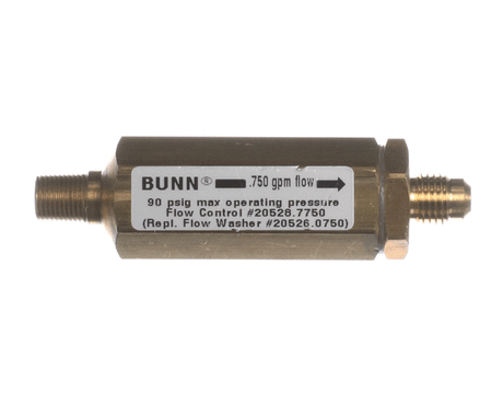 BUNN PARTS Bunn 20528.7750 Flow Control-Assy BRASS.750GPM - SKU BU20528.7750