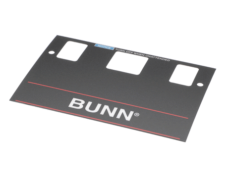 BUNN PARTS Bunn 21667.0001 Decal Control-W/O Brew Lockou - SKU BU21667.0001