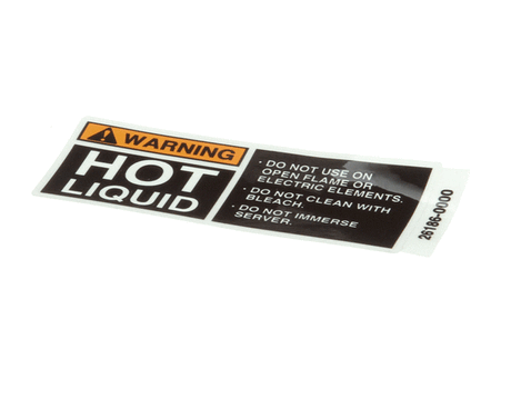 BUNN PARTS Bunn 26186.0000 Decal Warning Hot Liquid - SKU BU26186.0000
