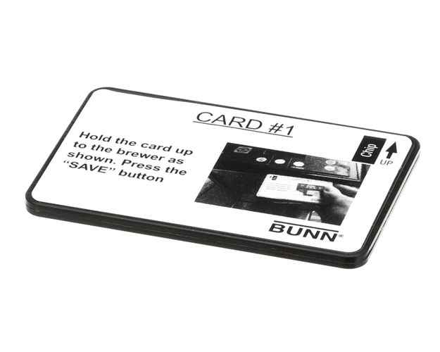 BUNN 34447.0010 CARD ASSEMBLY  TEA RECIPE(BK)