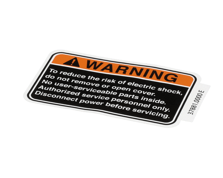 BUNN PARTS Bunn 37881.0000 Decal Warning No Svce Parts - SKU BU37881.0000
