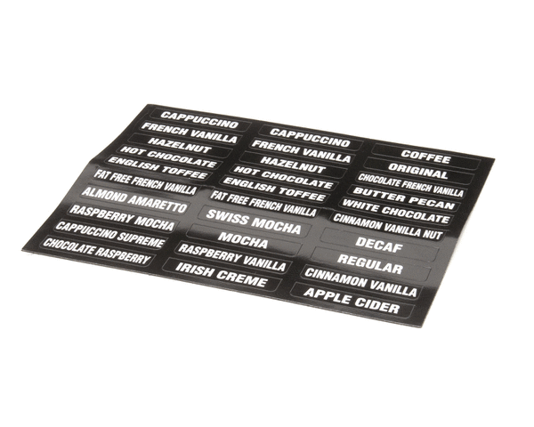 BUNN 38749.0000 DECAL  FLVR LABELS IMIX (NEW)