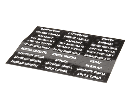 BUNN PARTS Bunn 38749.0000 Decal Flvr Labels Imix (New) - SKU BU38749.0000