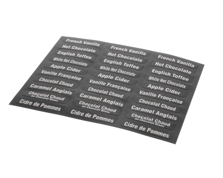 BUNN PARTS Bunn 38749.7000 Flavor Decals Imix Eng/Fre - SKU BU38749.7000