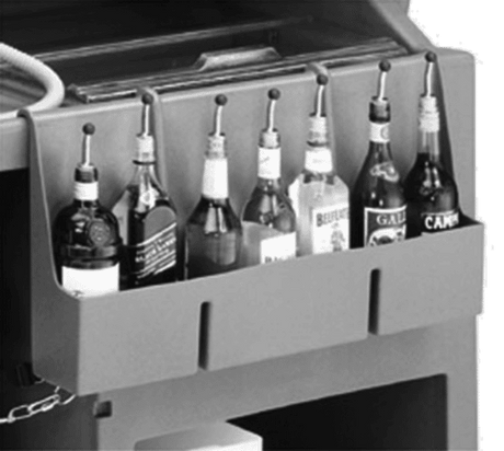 CAMBRO PARTS Cambro 730SR110 Speed Rail 7-BOTTLE 29IN L X 6-1/2IN W X 1 - SKU CAM730SR110