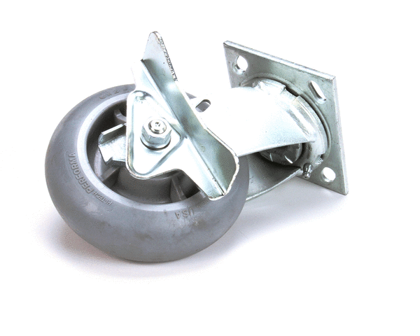 CARTER HOFFMANN PARTS Carter Hoffmann 18301-6435 6IN Grey Swivel W/Brk Rubb - SKU CAR18301-6435