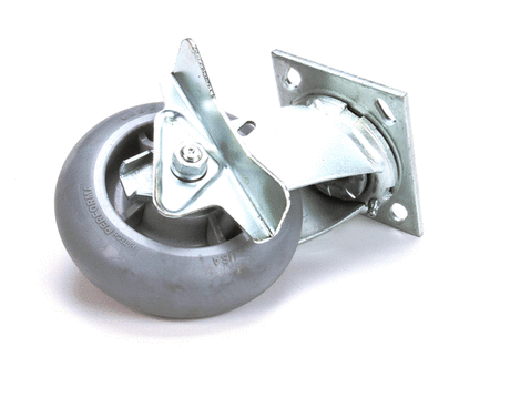 CARTER HOFFMANN PARTS Carter Hoffmann 18301-6435 6IN Grey Swivel W/Brk Rubb - SKU CAR18301-6435