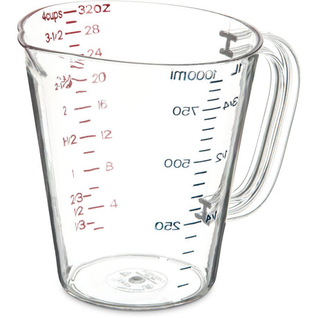 CARLISLE PARTS Carlisle 4314307 Quart Sz Pc Measuring Cup Clr - SKU CARL4314307