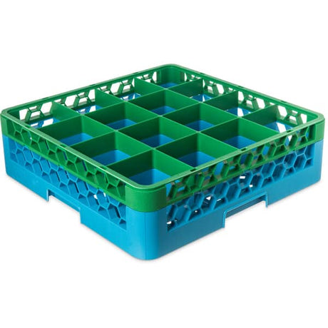 CARLISLE PARTS Carlisle RG16-1C413 Rack 16 Cmpt Glass +1 Grn/Crlbl - SKU CARLRG16-1C413