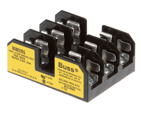 CHAMPION - MOYER DIEBEL PARTS Champion - Moyer Diebel 106925 Fuse Block 600V/30A 3P Cc Type - SKU CHA106925