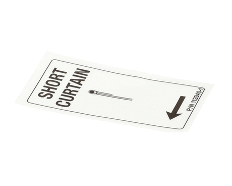 CHAMPION - MOYER DIEBEL PARTS Champion - Moyer Diebel 113940-1 Label Curtain Rl Short - SKU CHA113940-1