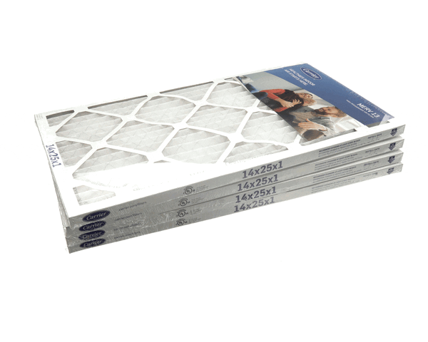 CARRIER PARTS Carrier 14X25X1-M13-C-P4 Merv 13 1IN Air Filter 14IN X25IN X1IN 4 Pack - SKU CIA14X25X1-M13-C-P4
