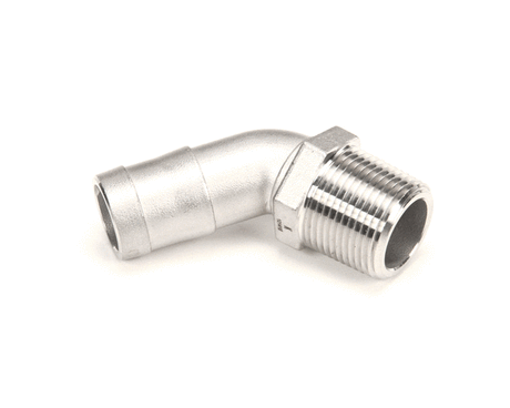 CMA DISH MACHINES PARTS CMA Dish Machines 04604.00 35DEG Elbow Mip X Barb SS - SKU CMA04604.00