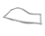 CONTINENTAL REFRIGERATION PARTS Continental Refrigeration 2-814S Gasket Drawer Dart / Magnetic Gray-Sant - SKU CNT2-814S