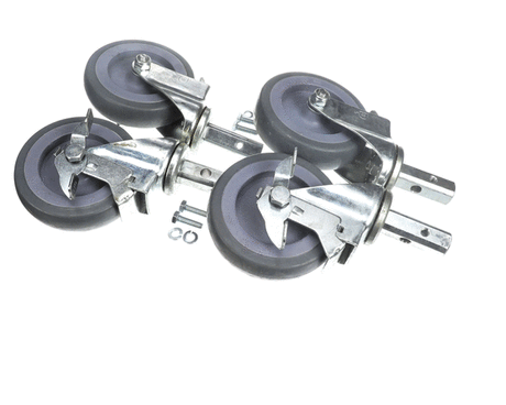 CRES COR PARTS Cres Cor 0569331BK Caster Kit 5IN Stem W/Brake - SKU CRE0569331BK