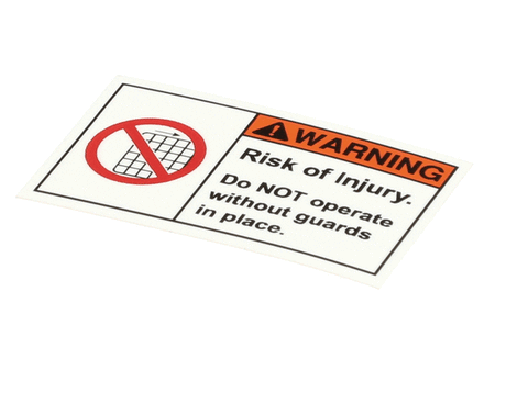 EDLUND PARTS Edlund L316 Label Warning 1.25 X 2.5 (Vm - SKU EDLL316