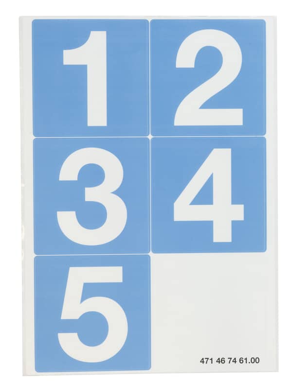 ELECTROLUX PROFESSIONAL PARTS Electrolux Professional 0W1X69 Sign- Numbering 6-10 - SKU ELX0W1X69