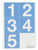 ELECTROLUX PROFESSIONAL PARTS Electrolux Professional 0W1X69 Sign- Numbering 6-10 - SKU ELX0W1X69