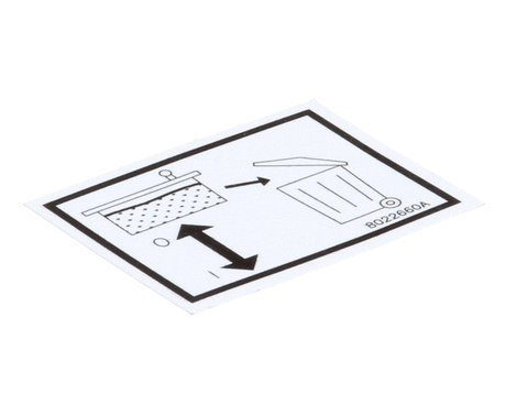 FRYMASTER PARTS Frymaster 8022660 Label Lov Rti Waste Handle - SKU FM8022660