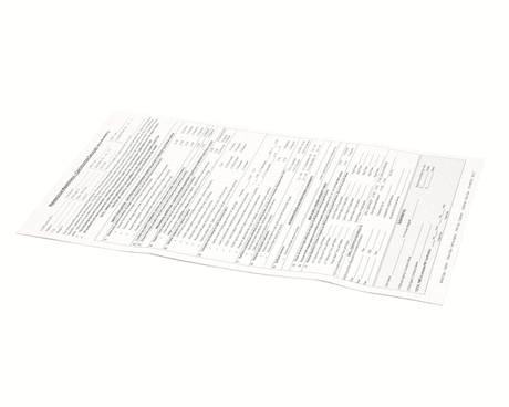 GARLAND PARTS Garland 4603181 Preventive Maintenance/ Certif - SKU GL4603181