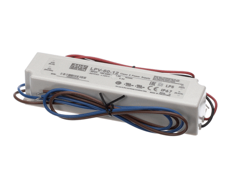 GLASTENDER PARTS Glastender 06004916 Power Supply 60 Watt Mean Well LPV-60- - SKU GLA06004916