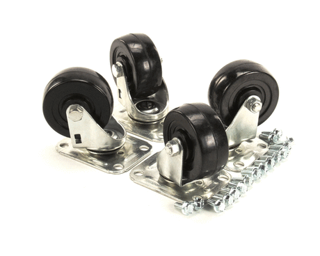 GLASTENDER PARTS Glastender C-4X4 Caster Swivel Plate 3-3/4IN H Set Of 4 - SKU GLAC-4X4