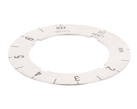 GARLAND PARTS Garland G02725-4 Dial Insert (OFF/MIN/2-6/MAX) - SKU GLG02725-4