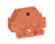 GLOBE PARTS Globe X40012-4R Connecting Block 4-CON Orange - SKU GLOX40012-4R