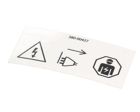 GRINDMASTER CECILWARE PARTS Grindmaster Cecilware 380-00427 Label Caution Electrical - SKU GM380-00427